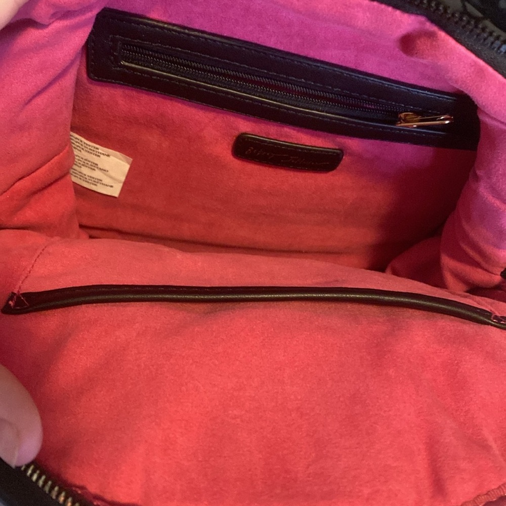 Betsey Johnson mini backpack.